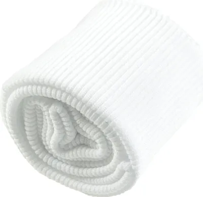 Strickbündchen Set, elastisch, Bündchen, Ärmelbund, weiß