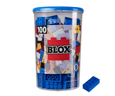 Produktbild von 100 Blox blaue 8er Steine in Dose