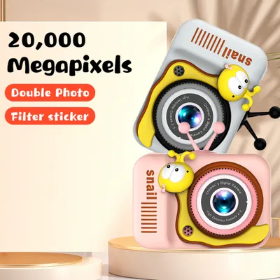 Produktbild von 720P Kinderkamera, 20MP Digitalkamera für Jungen und Mädchen, 4x Zoom, 2,0 Zoll Bildschirm, Doppellinsen, tolles Geburtstagsgeschenk für Kinder von 3-12 Jahren