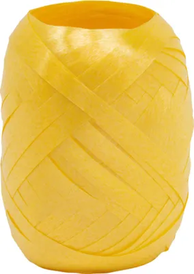 Produktbild von Kräuselband Gelb matt, 5mm breit und 20m lang