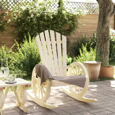 Productafbeelding van vidaXL Adirondack-schommelstoel, massief grenenhout