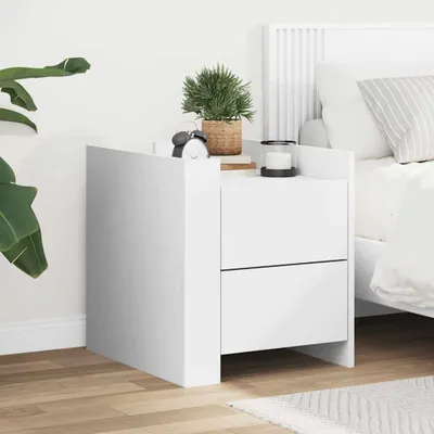 Obrázok produktu pre vidaXL Nočný stolík biely 45x50x50 cm materiál na báze dreva