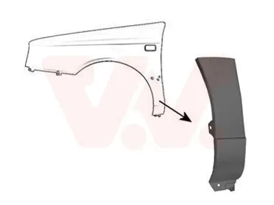 Image de VAN WEZEL Aile Bas (5880155) pour VW Vento Golf III