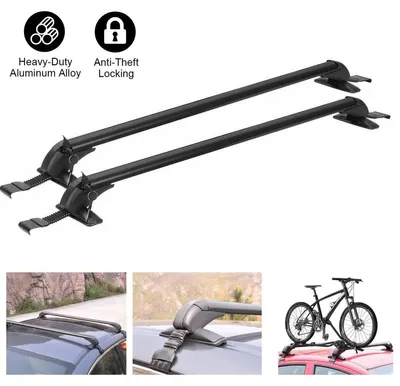 Obrázek produktu pro Sada 2 univerzálních příčných nosníků pro střešní nosič, maximální nosnost až 75 kg, 110 cm