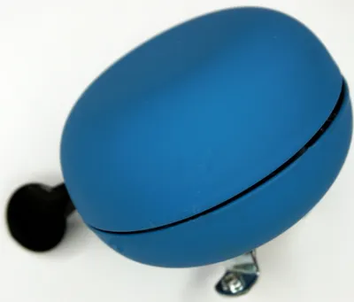 Produktbild von CBK-MS Ding Dong Fahrradklingel blau matt Ø 80 mm
