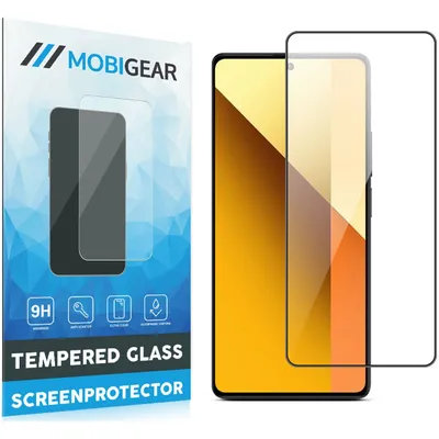 Produktbild von Mobigear Premium  Xiaomi Redmi Note 13 5G Panzerglas Gehärtetes Glas Displayschutz - Hüllenfreundlich - Schwarz