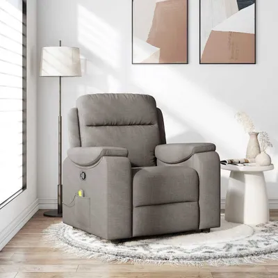 Produktbild von Hochwertig Massagesessel Taupe Stoff 4015697