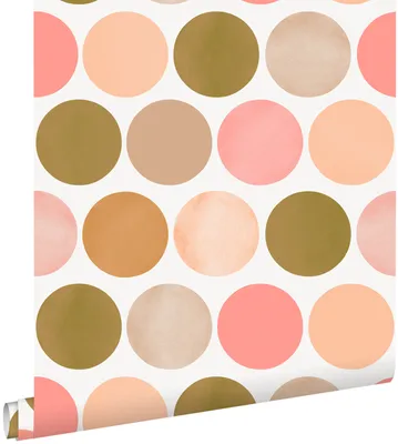 Obrázok produktu pre ESTAhome tapeta veľké bodky broskyňovo ružová 53 cm x 10,05 m