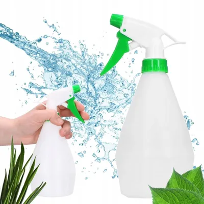 Produktbild von Sprühflasche 500 ml 2 Stück Mehrfarbig Handsprüher Pumpflasche Garten Pflanzensprüher KFZ Reinigung Kunststoff