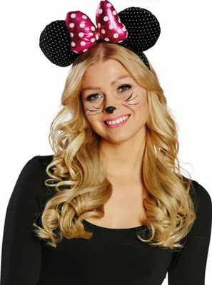 Produktbild von Mottoland Faschingskostüm Maus Haarreif pink, Größe STD, Farbe pink