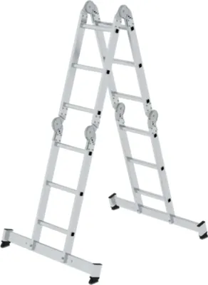Produktbild von MUNK Vielzweckleiter 31322 4tlg nivello-Traverse 4x3Sprossen