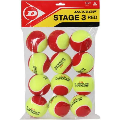 Produktbild von Dunlop Stage 3 Tennisballtasche Gelb,Rot 12 Balls Gelb,Rot 12 Balls