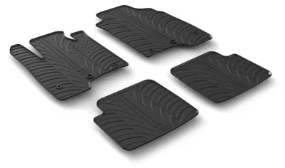 Produktbild von LAMPA Fußmatten Set Gummi für FIAT Panda Schrägheck (312, 319) Vorne+Hinten