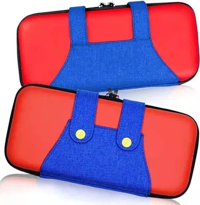 Image de Étui de protection compact rouge et bleu pour Nintendo Switch (rigide)