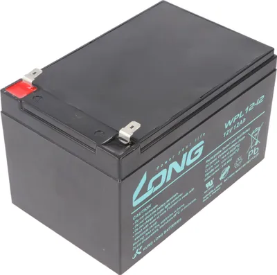 Produktbild von Kung Long WPL12-12 F2 Longlife Blei-Vlies-Akku, 12Volt, 12Ah mit 6,3mm Faston Anschluss