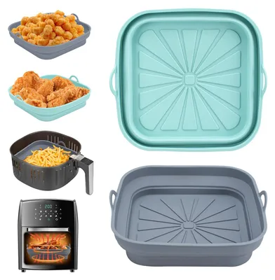 Produktbild von Alyvisun Silikonform für Heißluftfritteuse 2 Stück Airfryer Silikon Backform Wie