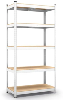 Immagine prodotto di Elzusha - Scaffale di stoccaggio zincato, dimensioni 200x100x50 cm - Scaffale per officina, portata fino a 875 kg