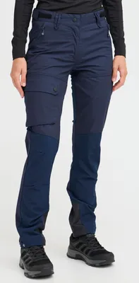 Produktbild von NORTH BEND NBHolly Damen Outdoor-Hose Wanderhose Trekkinghose mit verdeckten Zip-Fly unter Druckknopfleisten atmungsaktiv winddicht verstellbare Taille Dehnbund