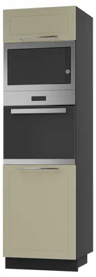 Produktbild von Backofenschrank Kvantum Q-D14/RU/60/207 mit Klappe 60cm Korpus- & Frontfarbe wählbar,vanille matt,schwarz