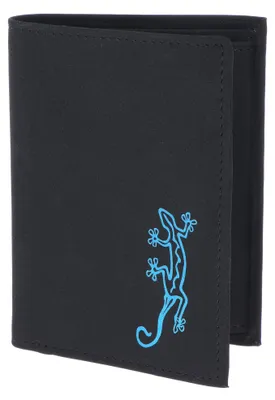 Image de oxmox porte-monnaie New Cryptan RFID Protect Kombibörse Lizard Print Cyan Black noir