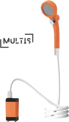 Obrázok produktu pre Súprava elektrického kempingového sprchového kúta, oranžová