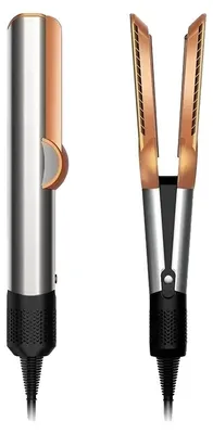 Produktbild von Haarwerkzeug, 2-in-1 Glätteisen und Haartrockner, Negative-Ionen-Technologie, Graugold