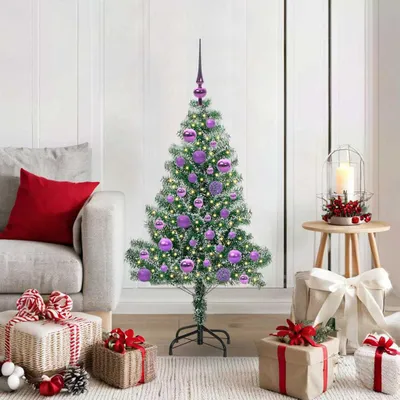 Productafbeelding van Maison Exclusive - Kunstkerstboom, besneeuwd met LED-verlichting, 120 cm