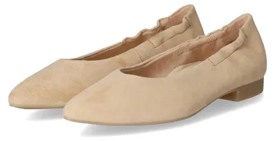 Produktbild von Paul Green Damen Ballerinas Beige Rauleder Größe: 38,5