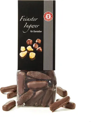 Produktbild von Schrader Ingwerstäbchen in Zartbitterschokolade