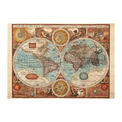 Produktbild von DINO Puzzle Weltkarte 1626, 500 Teile