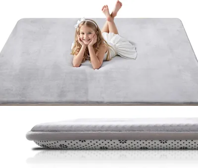 Obrázok produktu pre Hracia deka 120x120x3 cm, hrubá podložka na hranie s penou, protišmyková, pre detskú izbu
