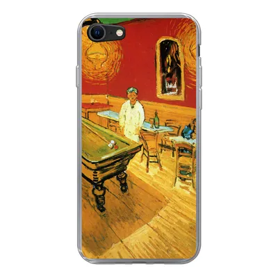 Produktbild von MuchoWow® Handyhülle Schutzhülle Hülle für iPhone SE 2022 Das Nachtcafé - Vincent van Gogh Silikon Softcase Handy Hülle - Schutzhülle