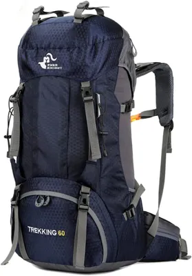 Image de Sac à dos de randonnée de 60 litres, imperméable, avec housse de pluie, idéal pour le camping