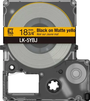 Zdjęcie produktu dla Epson C53S672075, Czarny na żółtym, Japonia, Epson, LabelWorks LW-C410, 1,2 cm, 8 m