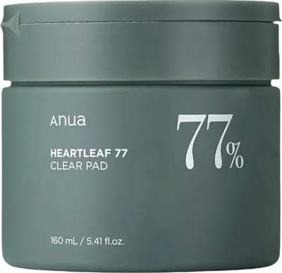 Produktbild von ANUA (HEARTLEAF 77% CLEAR PAD) – Feuchtigkeitsspendende und tonisierende Pads, getränkt mit Essenz, 70 Stück