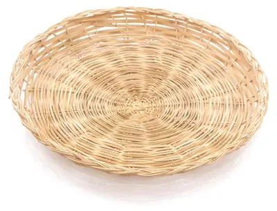 Image de Assiette ronde en bambou, diamètre 30 cm (lot de 3)