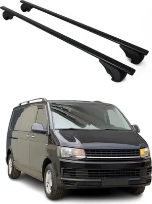 Produktbild von Dachträger für VW T6 T6.1 Transporter Multivan Caravelle 2015-2024 75kg Schwarz