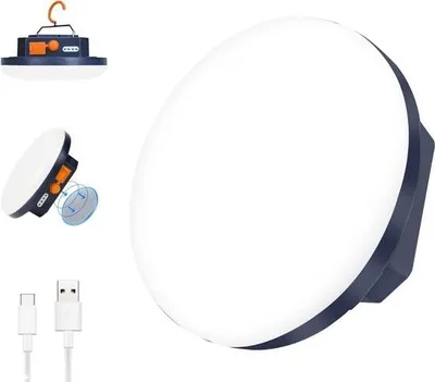 Zdjęcie produktu dla Latarnia kempingowa - lampa namiotowa - zewnętrzna - lampa LED - latarnia zewnętrzna - wisząca - ładowalna