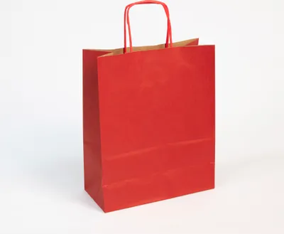 Produktbild von Clairefontaine 25 Geschenktaschen 220x100x290, kraft weiß, rot - Rot 395702C