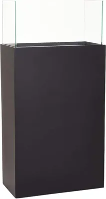 Produktbild von VIVANNO Windlicht Alu-Verbund CANDELA XL Rechteckig, Schwarz matt - 50x26x100 cm