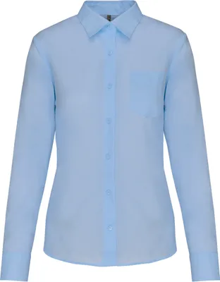 Image de Chemise en popeline de Kariban coton polyester facile d'entretien pour femmes