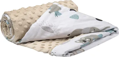 Produktbild von Babydecke für babys Baumwolle, 75x100, Mint Zoo