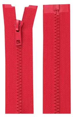 1 Reißverschluss Profil 5mm 40 cm teilbar, Autolock, himbeerrot