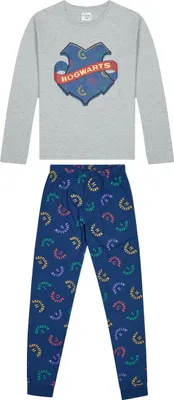 Produktbild von Harry Potter Hogwarts Kinder Jungen Schlafanzug Pyjama Langarm-Shirt + Schlaf-Hose, Größe:134-140