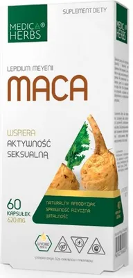 Productafbeelding van Medica Herbs MACA, afrodisiacum, 60 capsules.