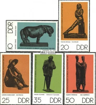 Produktbild von Briefmarken DDR 1976 Mi 2141-2145 (kompl.Ausgabe) postfrisch Staatliche Museen Berlin: Bronzeplastiken