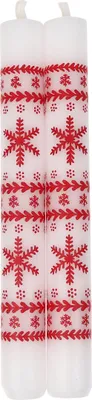 Produktbild von Leuchterkerzen "NORWEGEN" Weiß 180/22 mm, 2er Set, Weihnachtskerzen von Steinhart Kerzen in RAL-Kerzen Güte Qualität