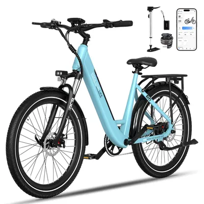 Produktbild von RCB G6 E-Bike 27.5" – Elektrofahrrad für Erwachsene, 36V 13Ah Akku, 25 km/h, App/NFC,35–60 km Reichweite,Scheibenbremsen, sperrbare Federung