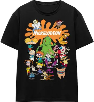 Image de Nickelodeon - T-shirt homme/femme unie TV15861 (XXL) (Noir)