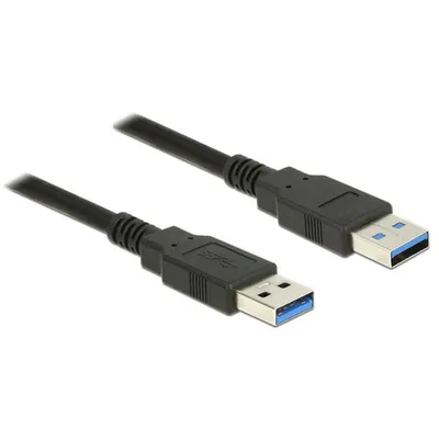 Produktbild von Delock - USB-Kabel - USB Typ A (M) zu USB Typ A (M) - USB 3.0 - 1.5 m - Schwarz